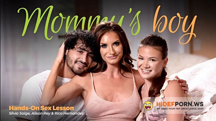 MommysBoy.net / AdultTime - Alison Rey, Silvia Saige (Hands-On Sex Lesson) [Full HD 1080p]