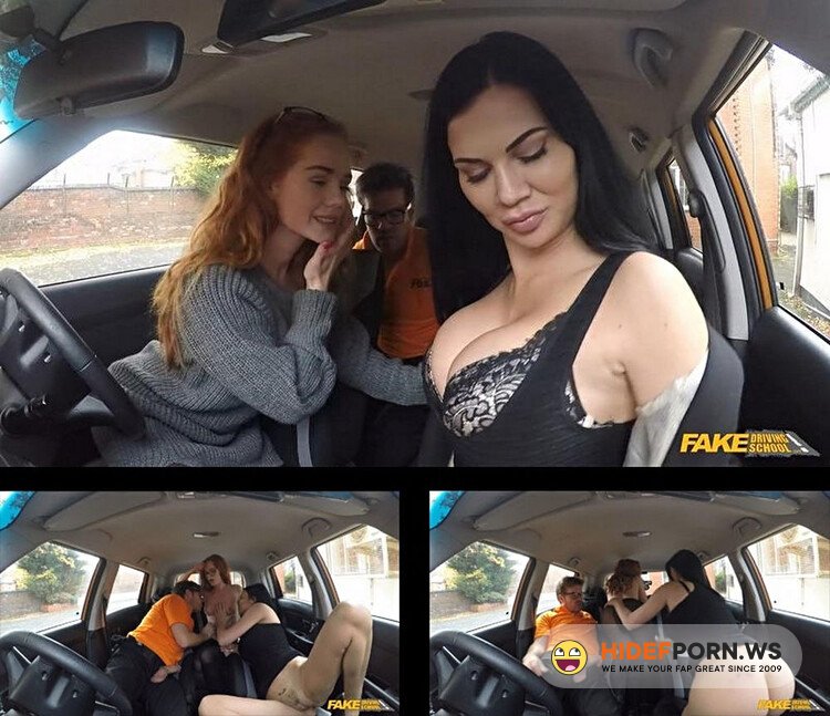 FakeDrivingSchool - Ella Hughes, Jasmine Jae & Ryan Ryder - Sweet redhead in Hard Threesome [Full HD 1080p]
