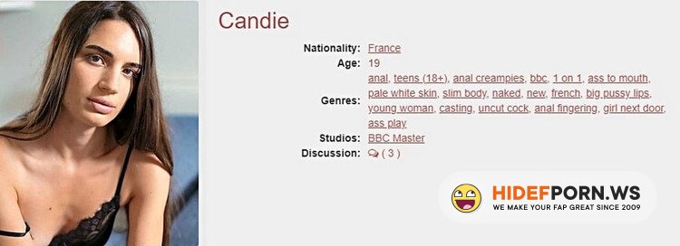 LegalPorno / AnalVids - Candie - Anal painful casting for 19 y.o. skinny french Candie JL048 [HD 720p]
