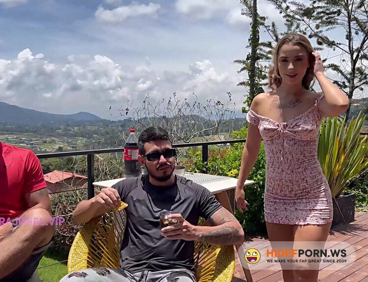 Laura Jones Boyfriend And His Friends Celebrate By Putting 4 Cocks In Her Mouth At The Same Time [FullHD 1080p]