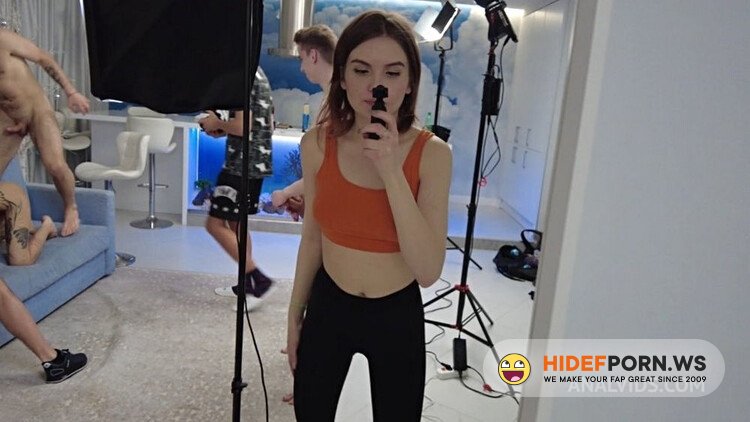 LegalPorno / AnalVids / Clarke Studio / Clarke Studio Backstages - Lika Clarke, Milka - Full BACKSTAGE with title - First hardcore DP 3on1 for newbie Lika Clarke 20 y.o [HD 720p]