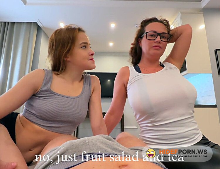 Oksana Katysheva - Hot Mommy With Massive Boobs Her Stepson And His Cute Girlfriend 18 Year Old Nicole! [FullHD 1080p]