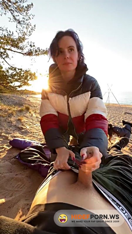 Blowjob On The Beach And Quick Sex In a Tent - Darcy Dark [FullHD 1080p]
