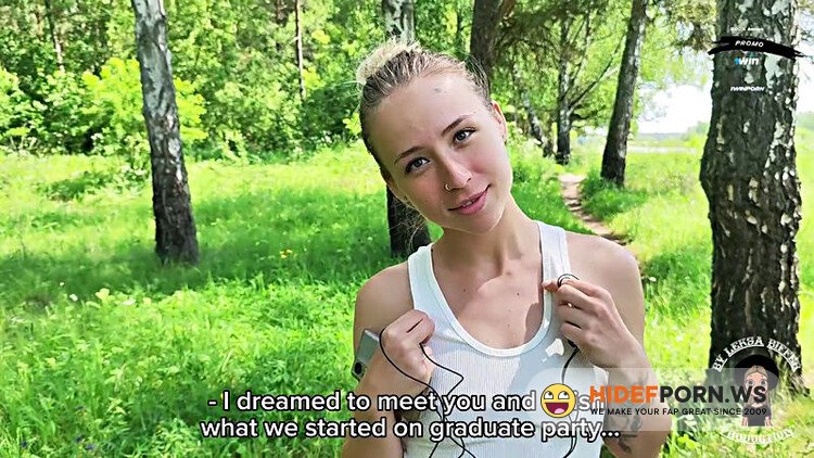 Leksa Biffer - Sexy Fit Blonde Sucked And Gave In Young Hairy Pussy In Forest To Her Former Classmate [FullHD 1080p]
