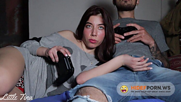 Little Tina - My Friend s Girlfriend Sucks My Cock To Win Me In FIFA (ANAL) [FullHD 1080p]