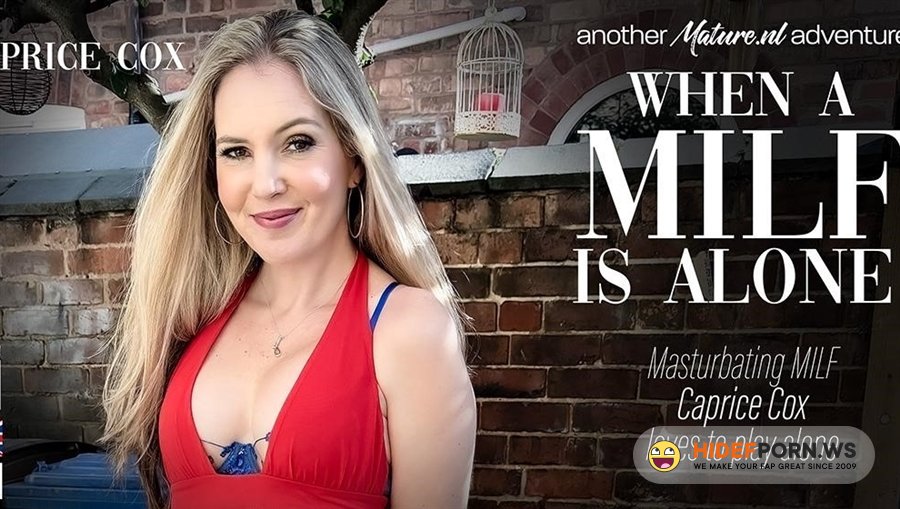 Mature - Caprice Coxx - British Milf Caprice Cox Loves To Play With Her Wet Shaved Pussy When Shes Alone And Horny [2024/FullHD]