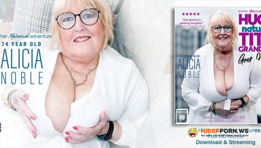 Mature - Alicia Noble - 74 Year Old Masturbating, Huge Tits Granny Alicia Noble Climaxes When Shes Alone And Horny! [2025/FullHD]