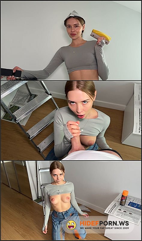 PornHub - The Foreman Fucked The Painter On a Stepladder. Torn Jeans! - Californiababe [FullHD 1080p] - 2025