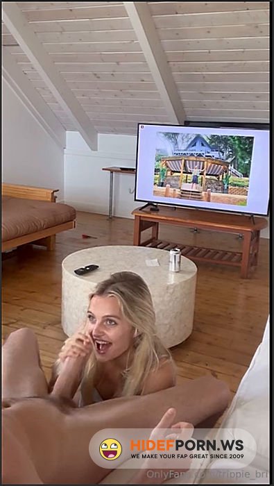 Onlyfans - Trippie Bri Watching Football Sex Tape [SD 720p] - 2025
