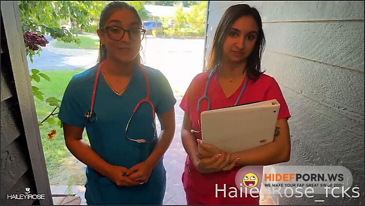 Hailey Rose  Two Hot Nurses Cum Over For A Physical [HD 720p] - 2025