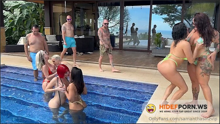 Onlyfans - Samanthasinzvip  20241201 Costa Rica Pool Orgy The Guys Came By While All Of 1 [HD 720p] - 2025