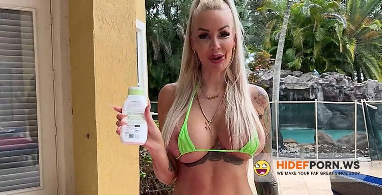 Onlyfans/ManyVids - J Mac German MILF Blondie Bombshell Is Ready To Get Fucked Outside By The Pool I Oil Her Up And Give [HD 720p] - 2025
