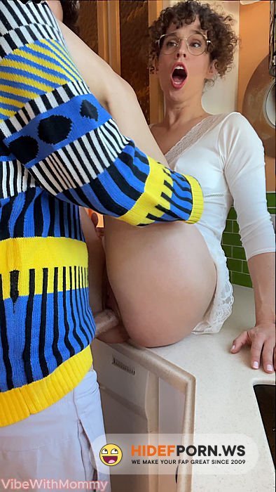 Onlyfans/ManyVids - VibeWithMommy BEHIND THE SCENES STEPMOM AND STEPSON FUCK IN KITCHEN [SD 1920p] - 2025