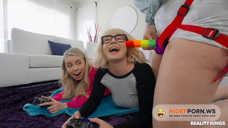 WeLiveTogether.com/RealityKings.com - Haley Spades, Abigaiil Morris, Cara May: Slutty Strap-On Gamer Girl Threesome [FullHD 1080p]