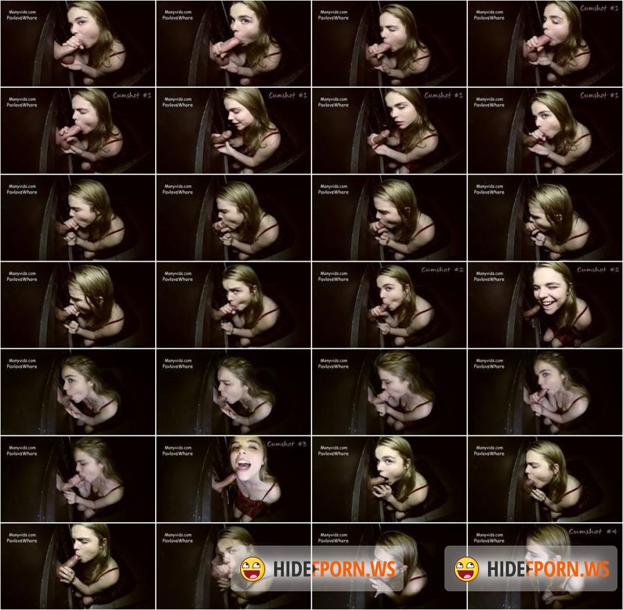 ManyVids.com - Cloe Palmer - Enjoying Four Loads at the Gloryhole [FullHD 1080p]