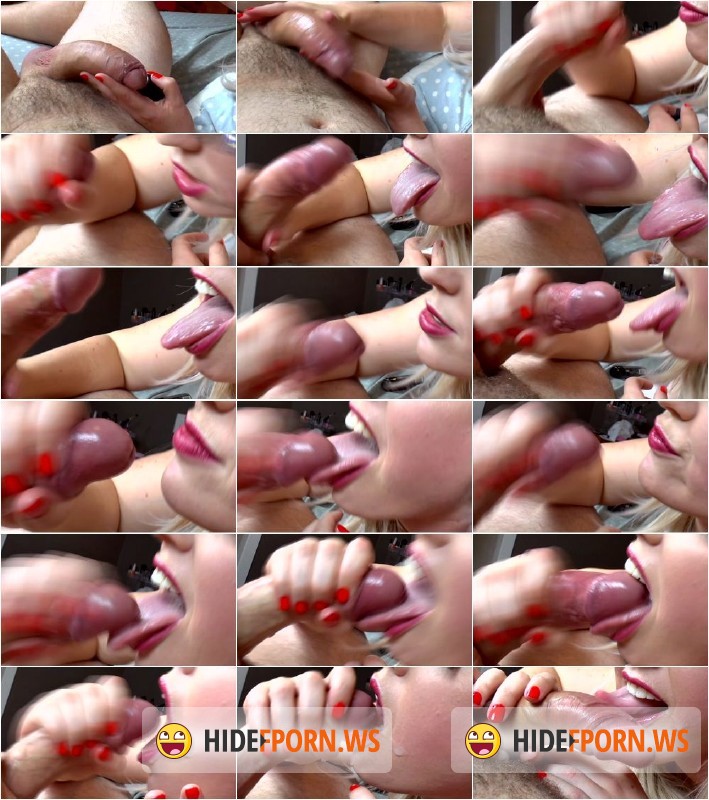 Clips4Sale.com - Alexandra Grace - Red lips, red nails hard jerk into mouth [FullHD 1080p]