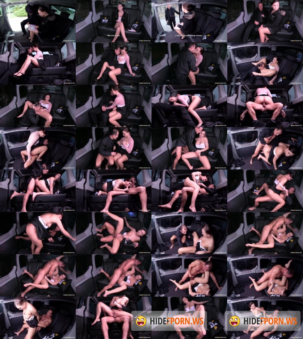 FuckedInTraffic/PornDoePremium - George Uhl, Morgan Rodriguez - Czech teens amateur sex in the backseat of car ends with pussy creampie [FullHD 1080p]