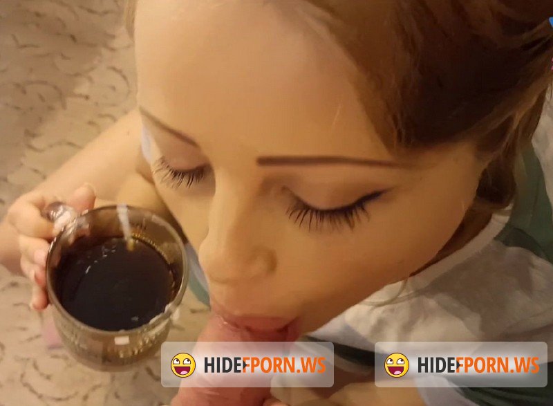 PornHub.con/PornHubPremium.com - Yasmibutt - Step sister suck her brothers cock and drink his cum from a cup of coffe [FullHD 1080p]