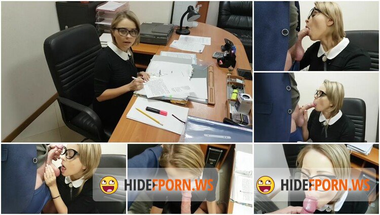 PornHub.com/PornHubPremium.com - yasmibutt - Hot Teen Russian Secretary Sucks Big Dick of her Boss in Office and Swallow [FullHD 1080p]