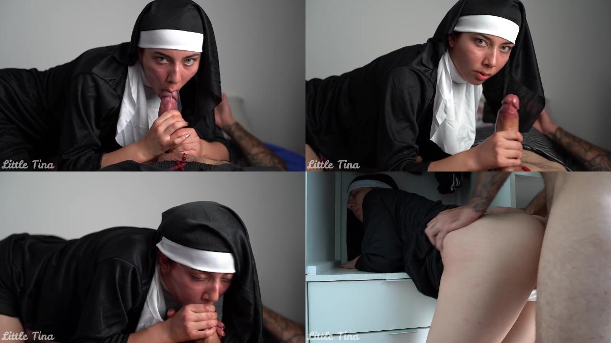 Little Tina – Naive Nun is Tricked by WhatsApp and Exorcises a Cock