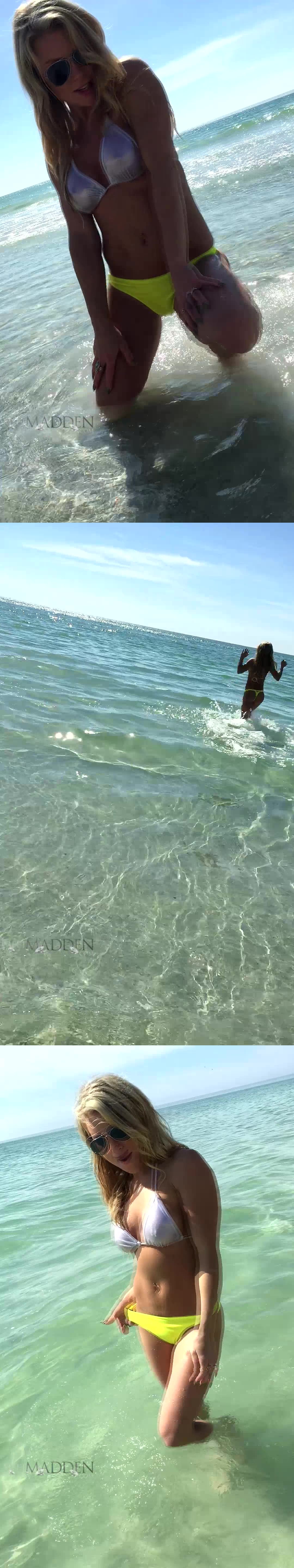 MeetMadden - Yellow Bikini Bottom VERTiCAL [FullHD 1080p]