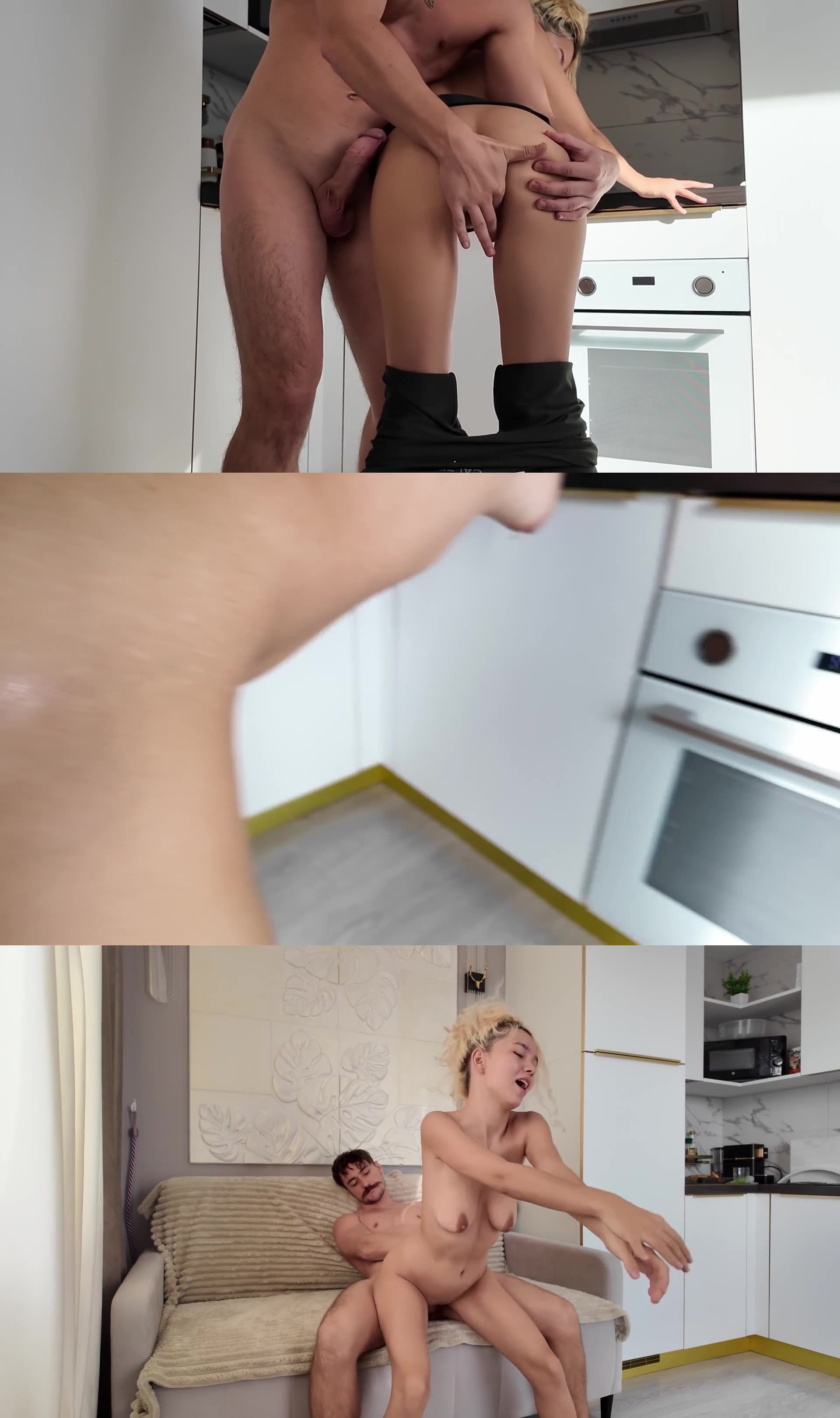 White Bitch tries Big Cock in her little White Pussy LilKarina2 [FullHD 1080p]