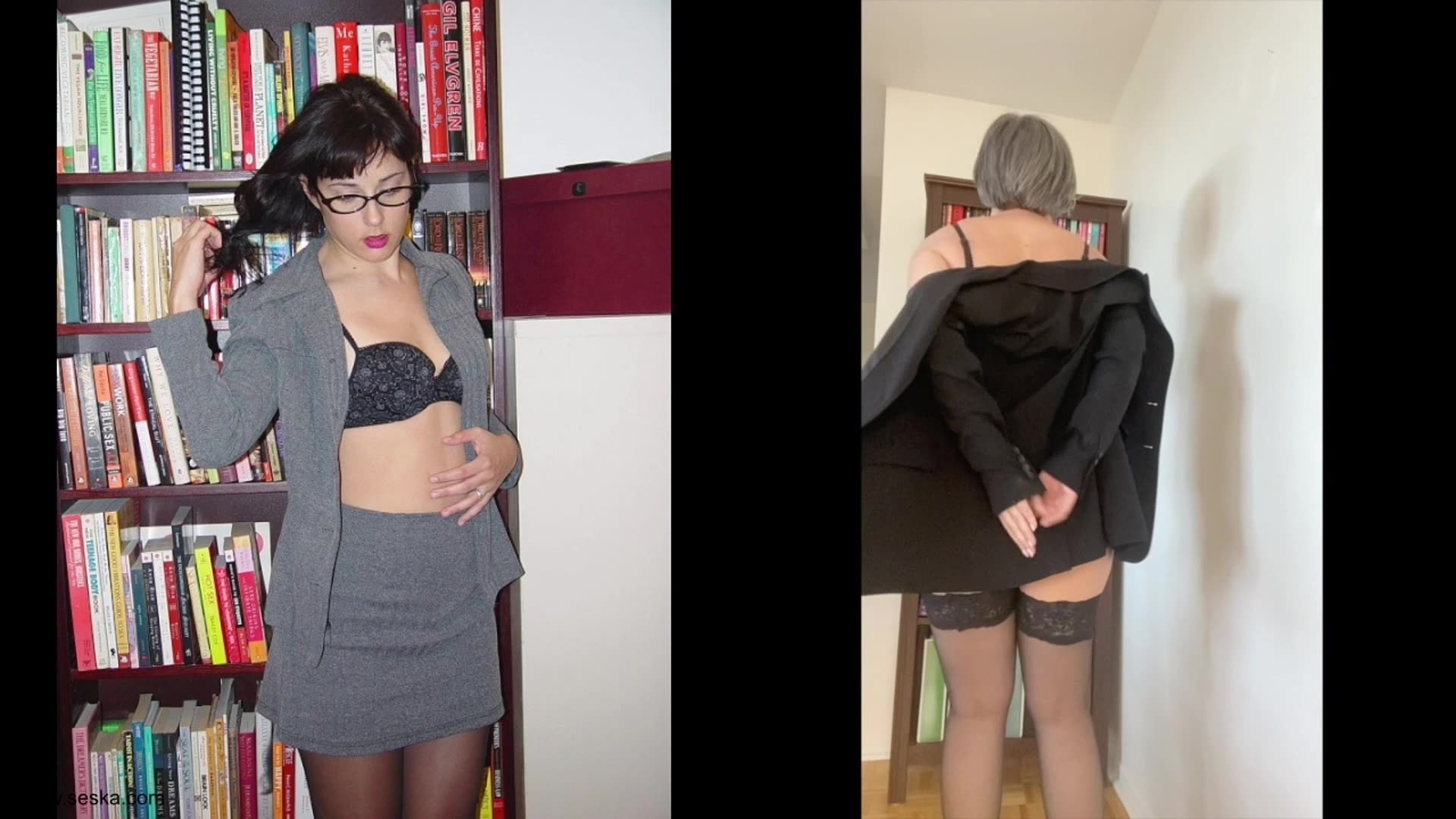 Seska - Naughty Librarian Then And Now [FullHD 1080p]