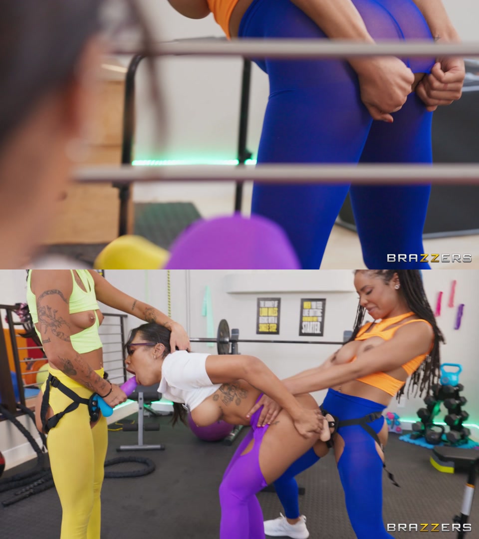 HotAndMean Kira Noir Ryan Reid And Mikey Star Lesbians Level Up Their Workout [UltraHD 4K 2160p]